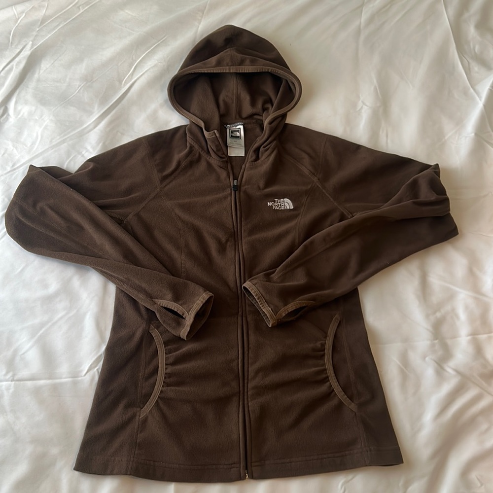 The North Face Mason Fleece Women's Small Brown Style AU2Y Jacket Thumb Hole